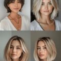 La coupe carré avec frange rideau