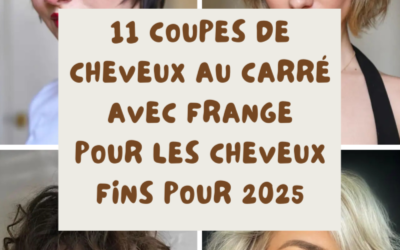 Coupe carré avec frange rideau : inspirations, astuces et conseils pour un style ultra tendance