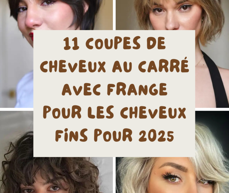 Coupe carré avec frange rideau : inspirations, astuces et conseils pour un style ultra tendance