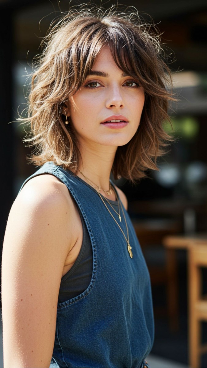 Coupe mi-long moderne