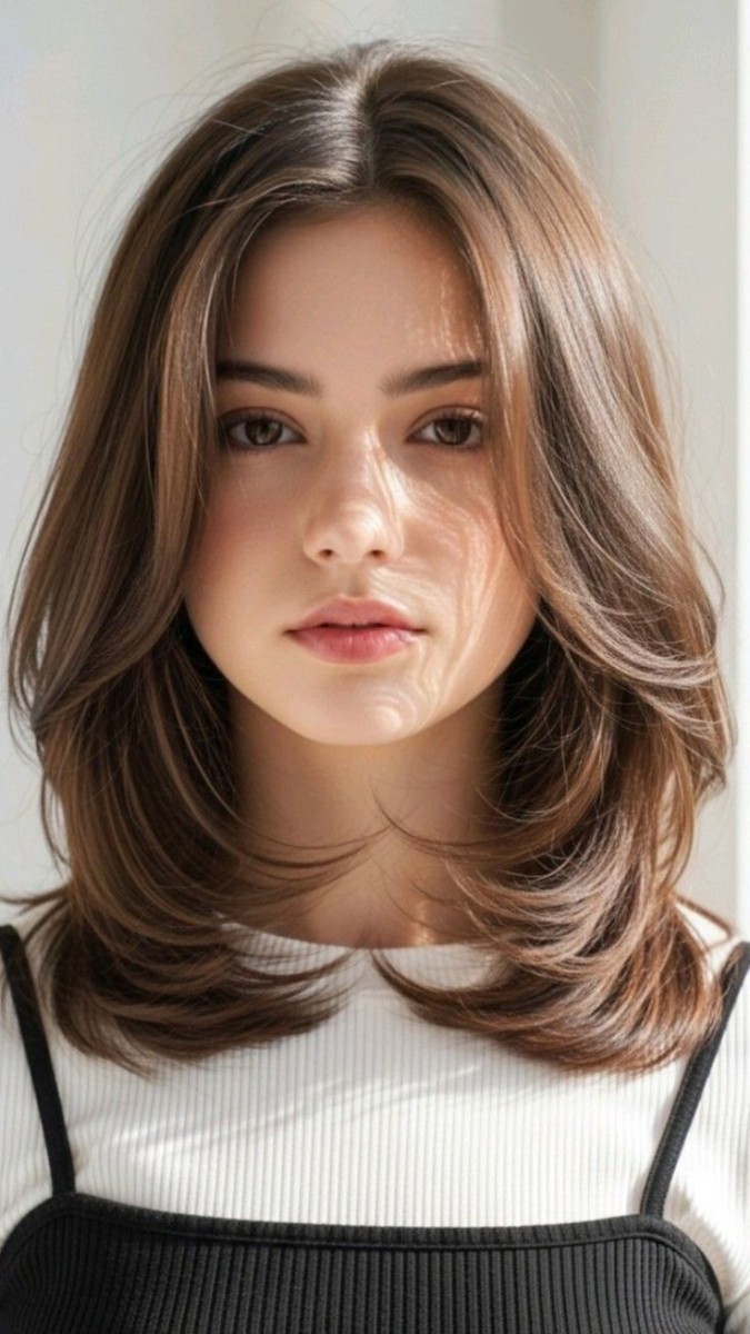 Style coupe mi-long femme