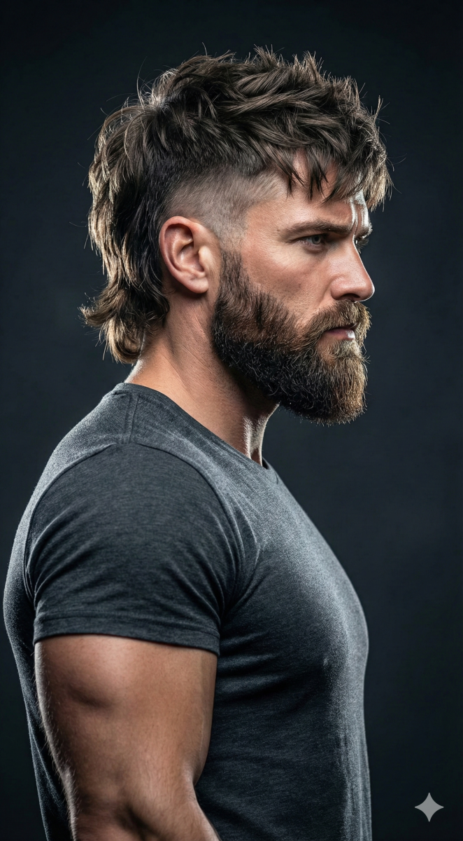 Inspiration coiffure mulet homme