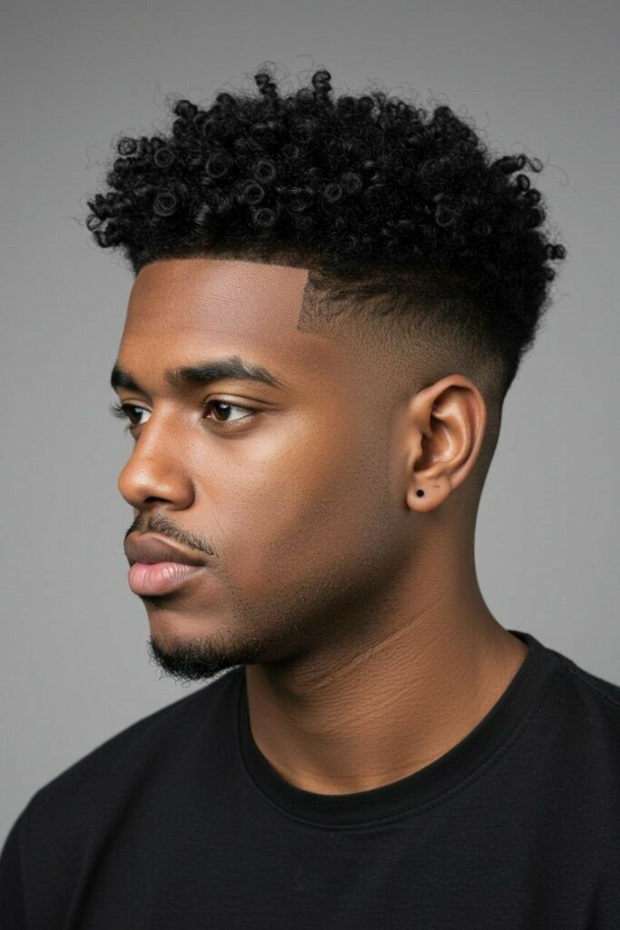 Coupe afro homme élégante