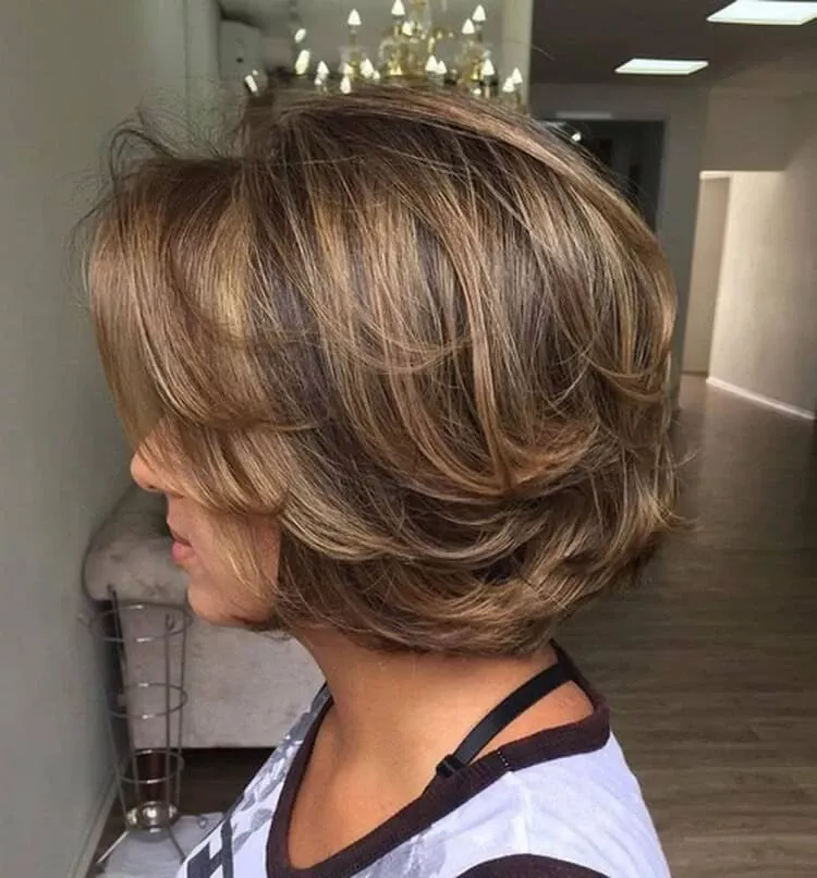 style carré dégradé cinquantaine