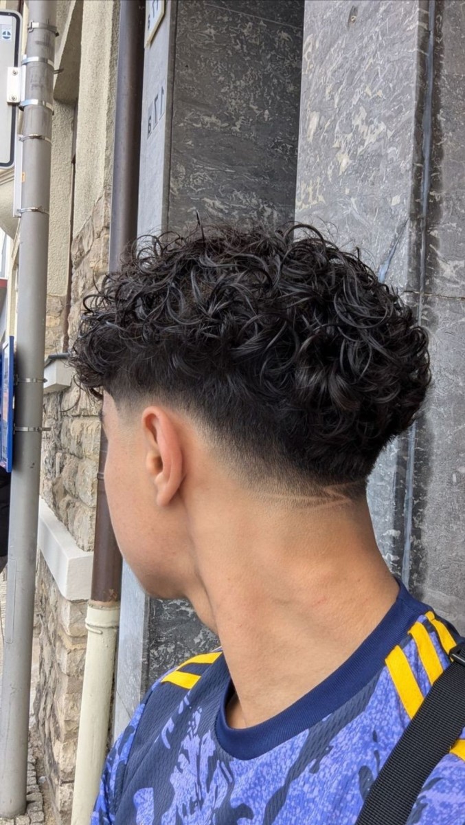 Entretien taper bouclés homme