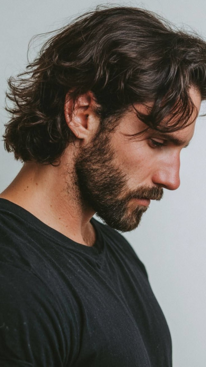Style cheveux longs homme