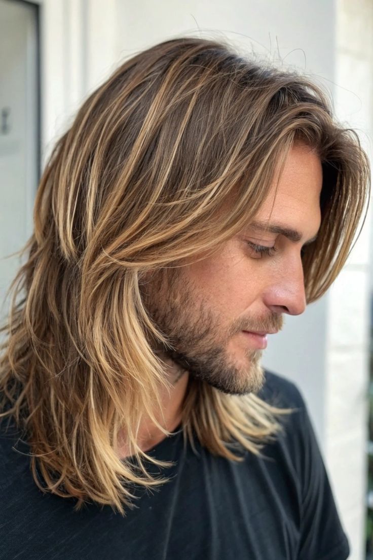 Coupe dégradé cheveux longs