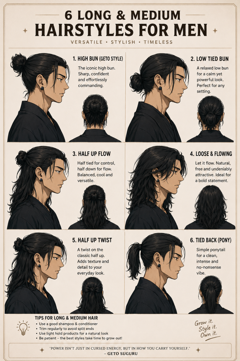 Style cheveux longs homme