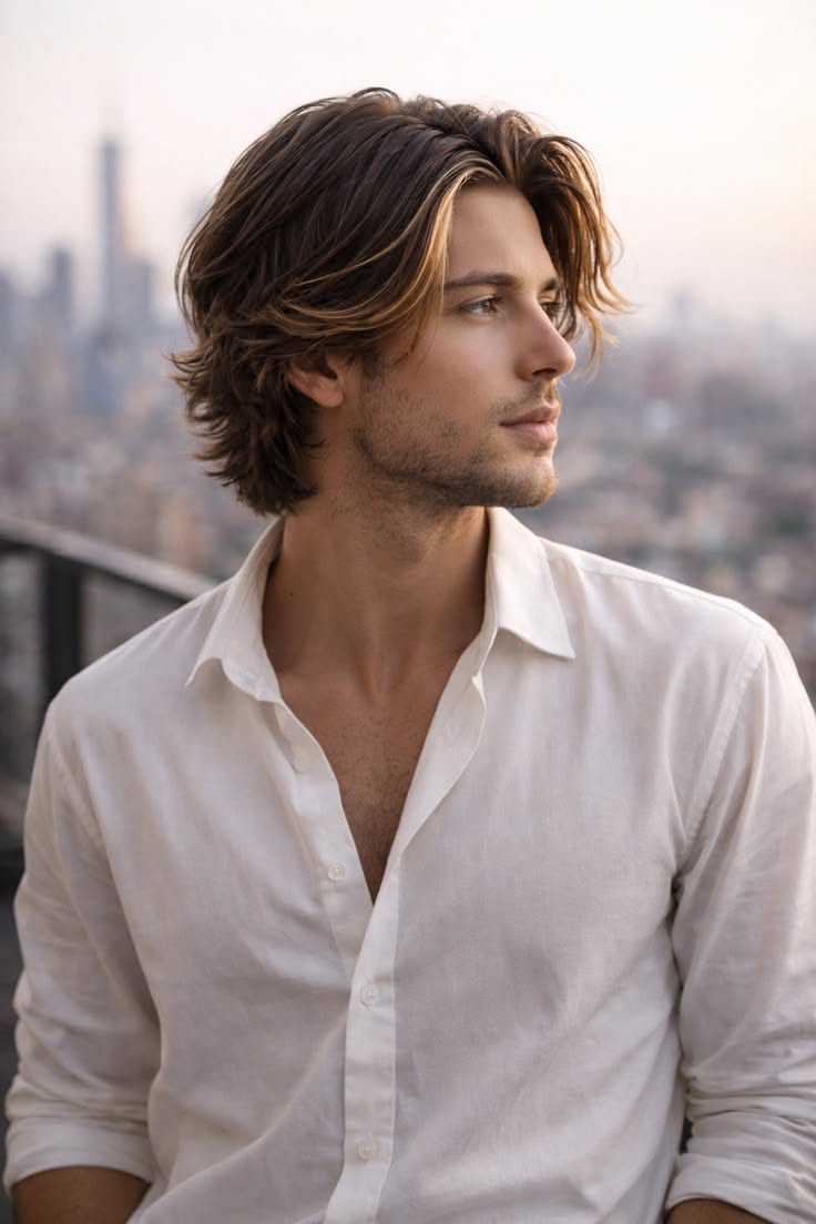 Idées dégradé long masculin