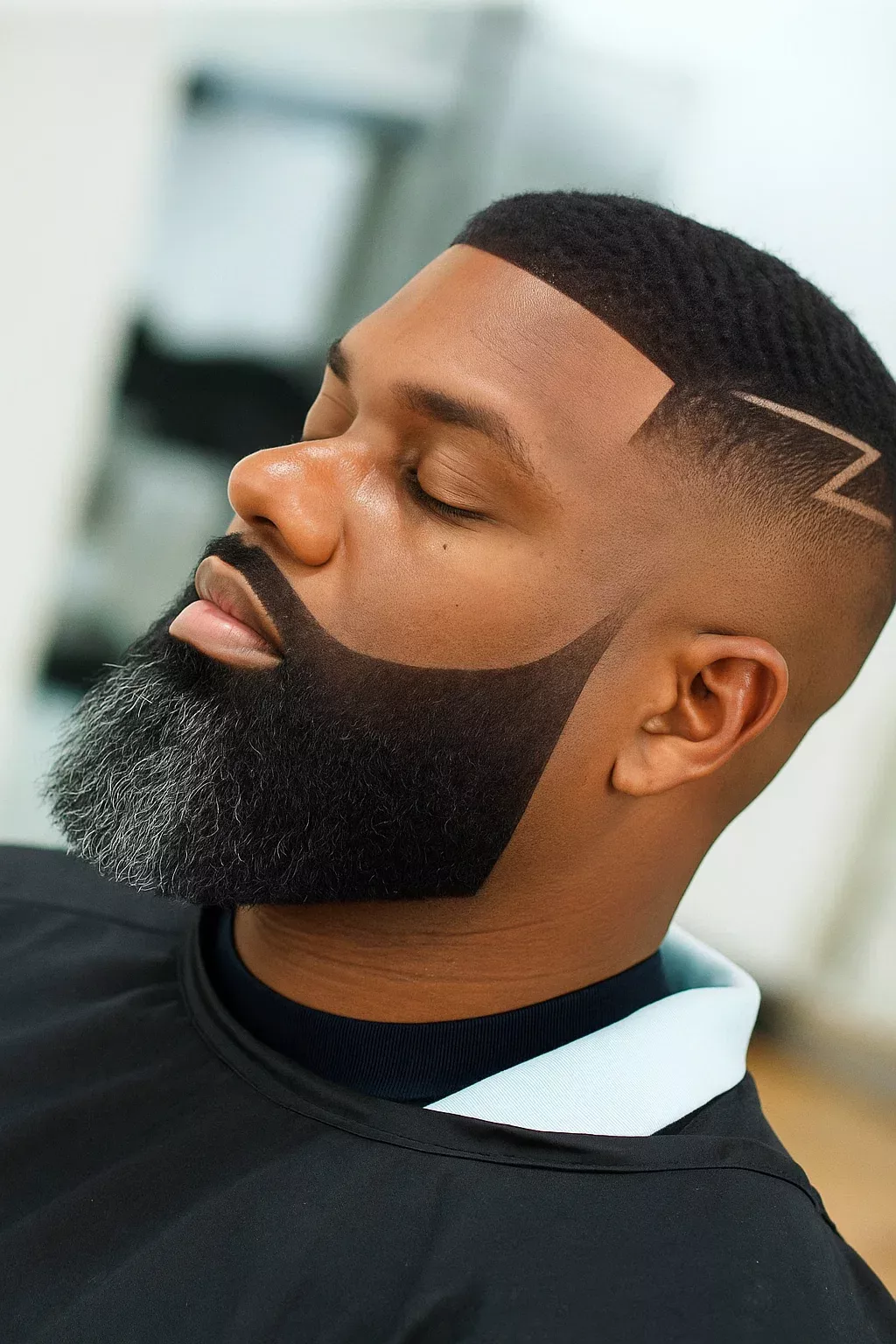 Style barbe homme carré