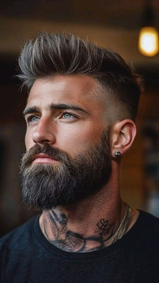 Barbe homme visage ovale
