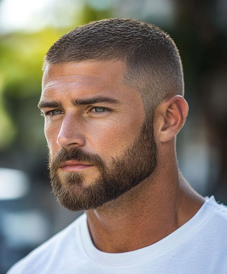Entretien barbe courte homme