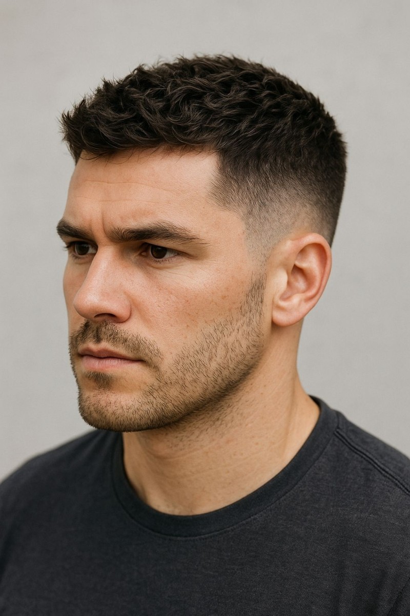 Entretien barbe courte homme