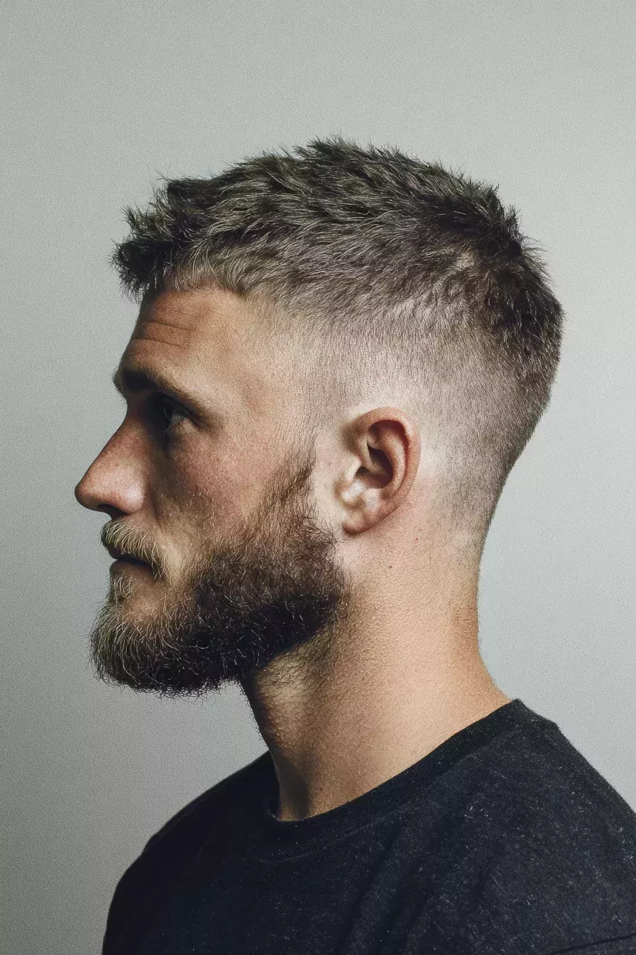 Entretien barbe courte homme