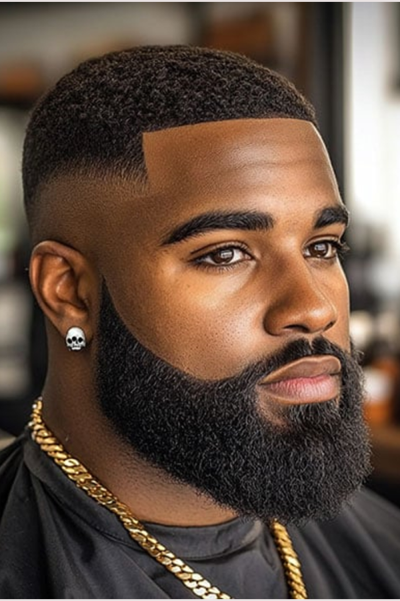barbe dégradée pour homme