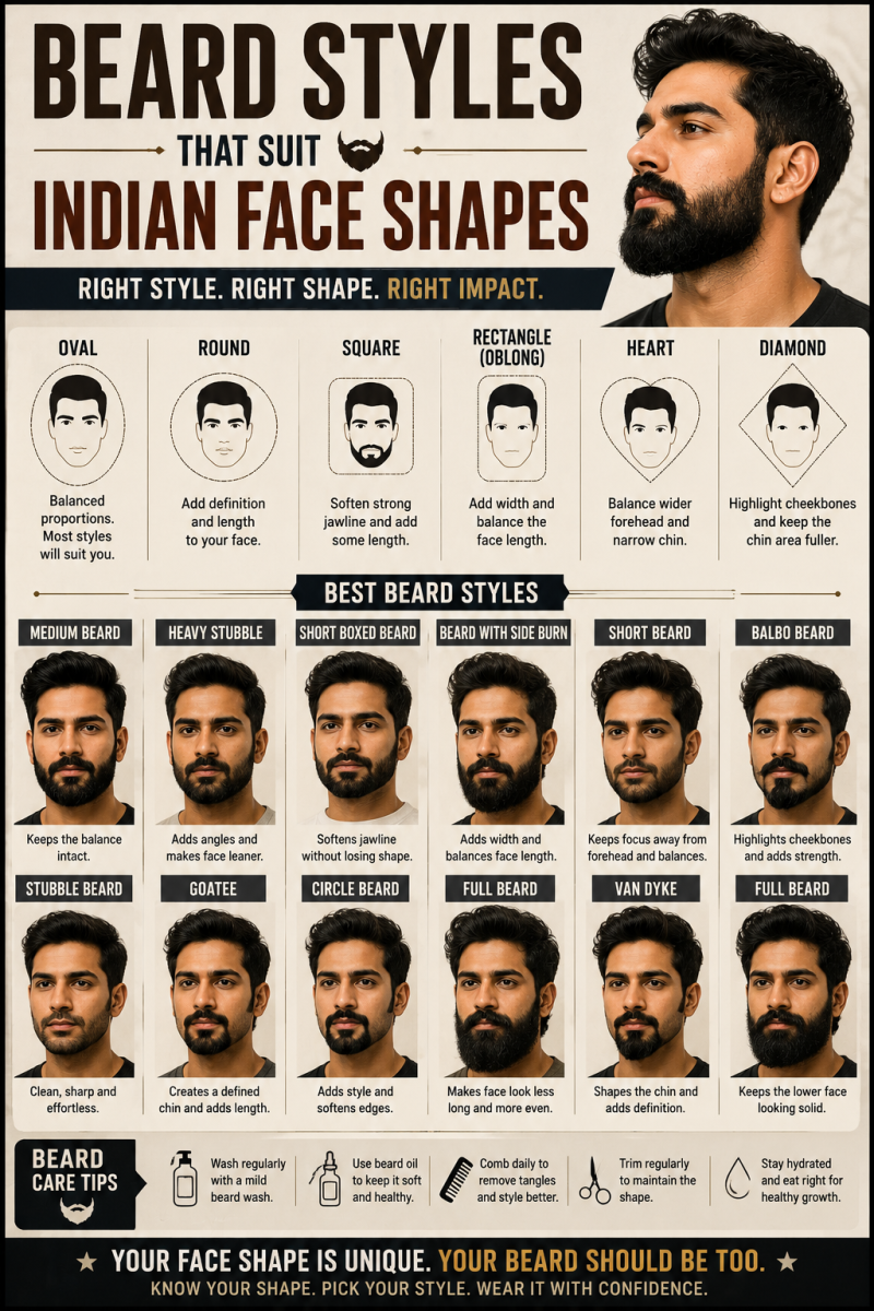 Barbe idéale forme visage