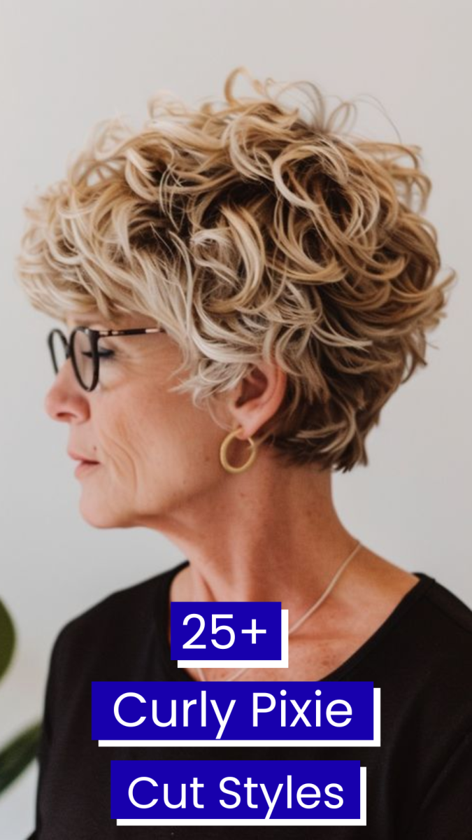 tendance coupe courte bouclée