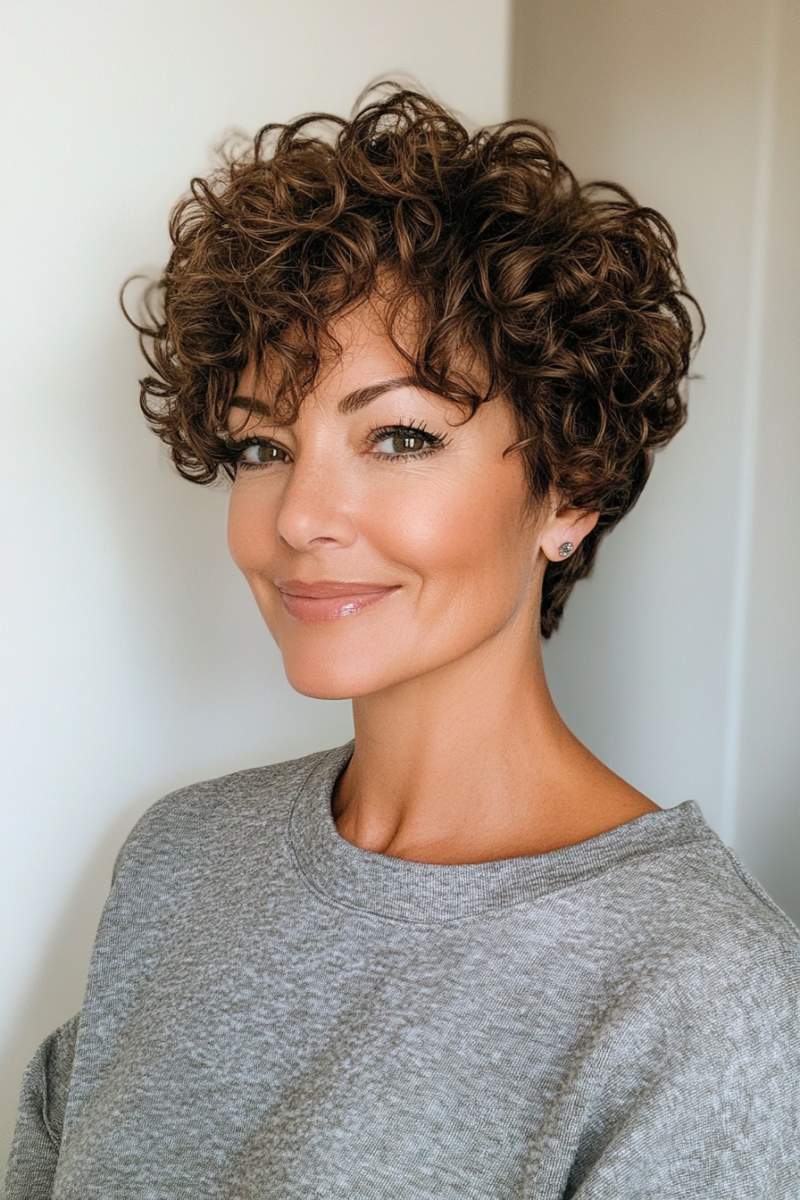 look rajeunissant cheveux courts