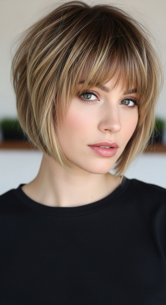 Coiffure courte moderne