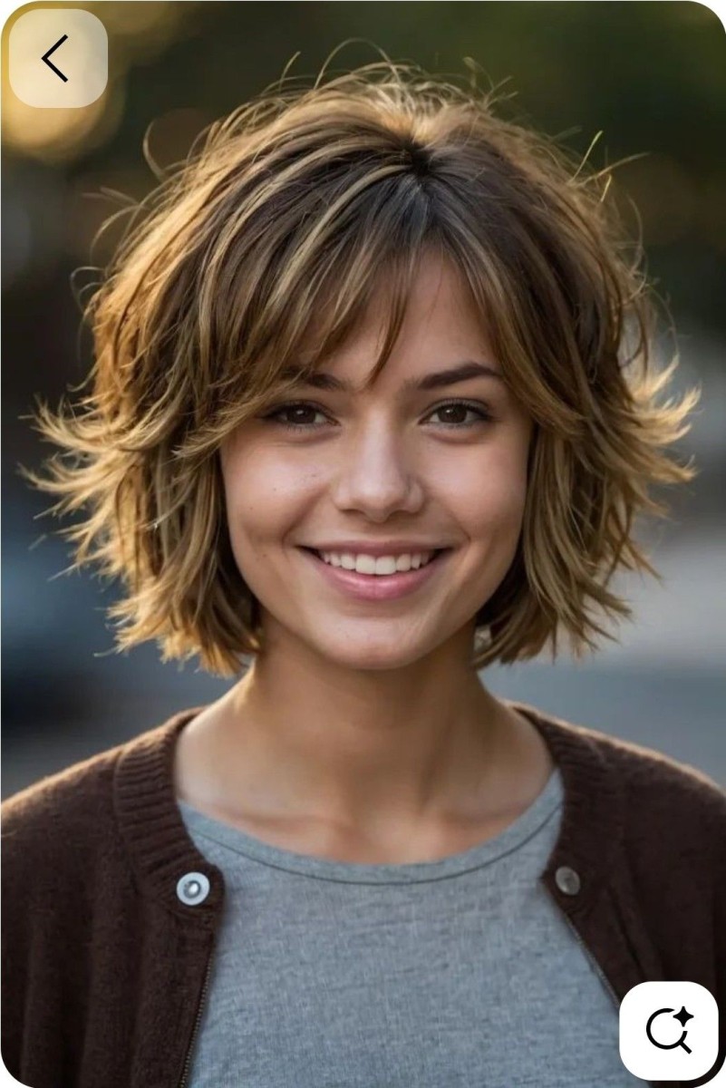 Frange effilée élégante