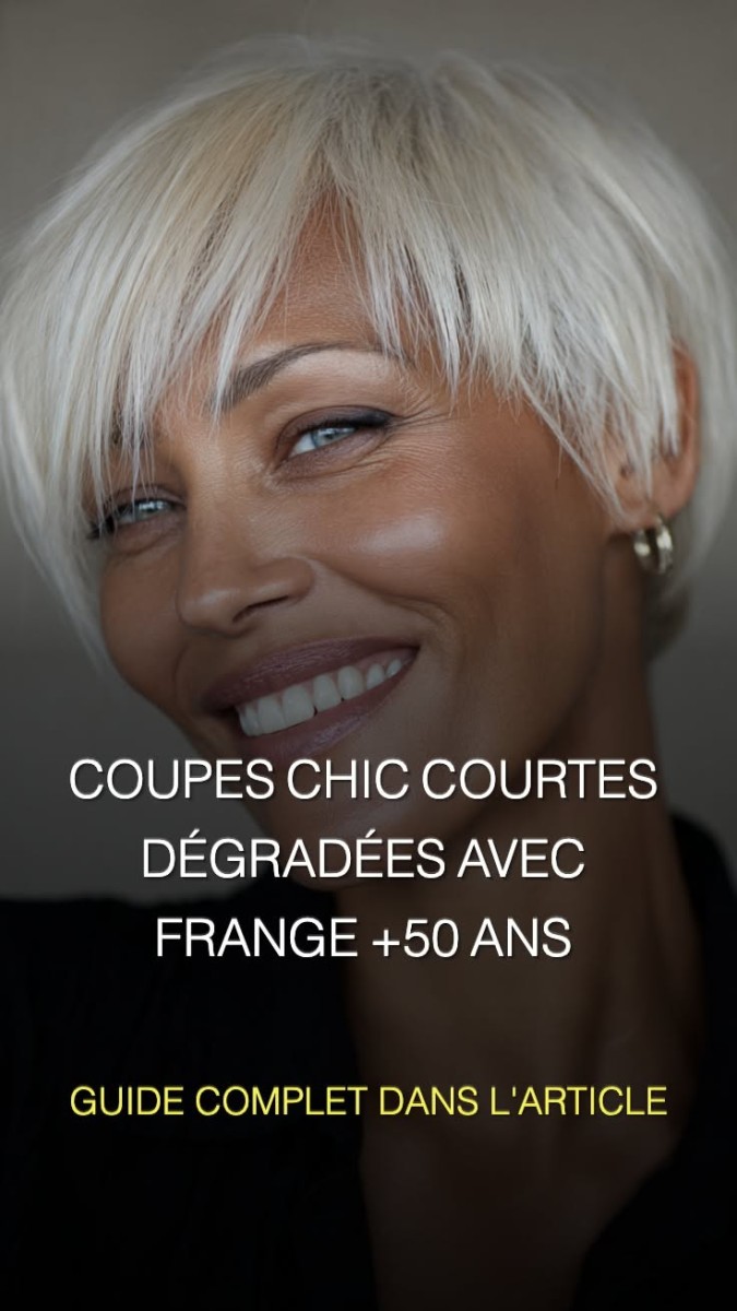 Style court avec frange