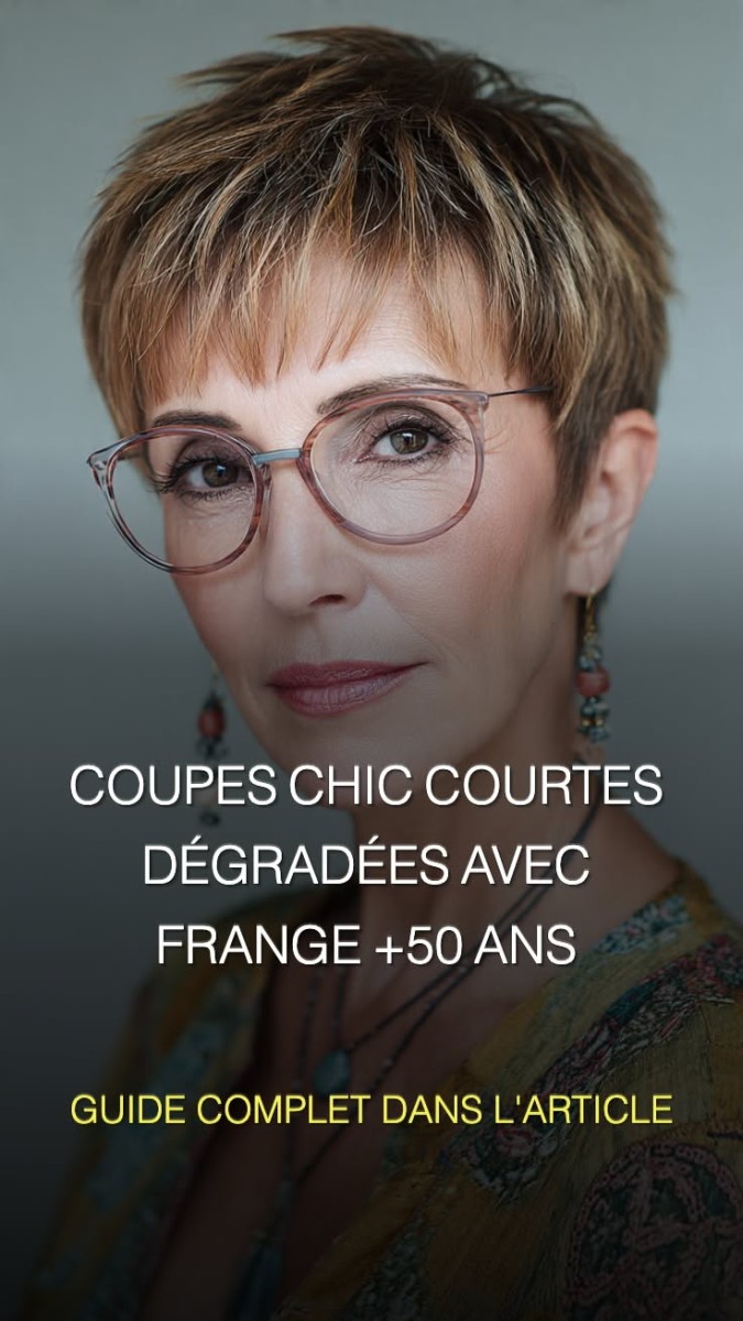 Élégance mature cheveux rasés