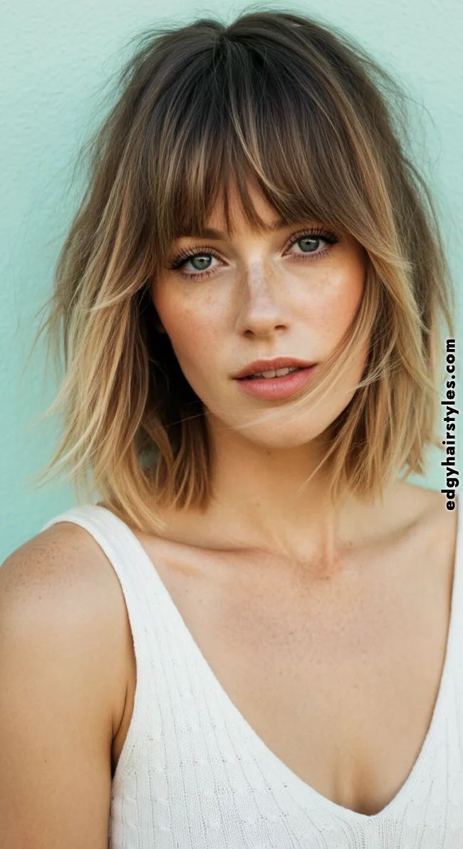 Coupe carré blond tendance