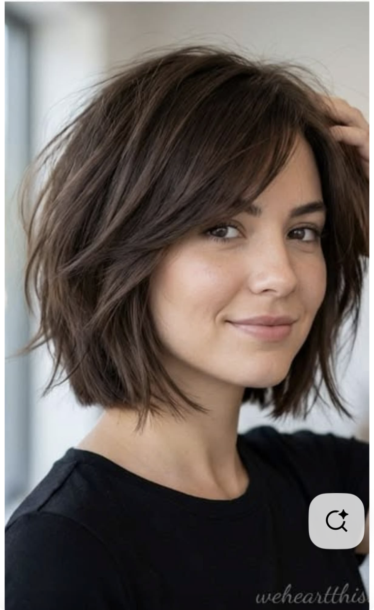 coiffure carré mèche côté