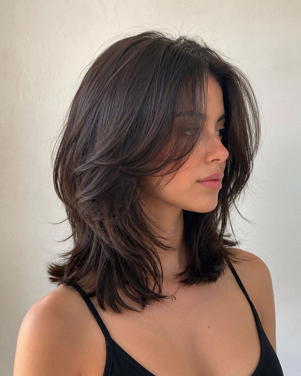 Coupe mi-long dégradé tendance