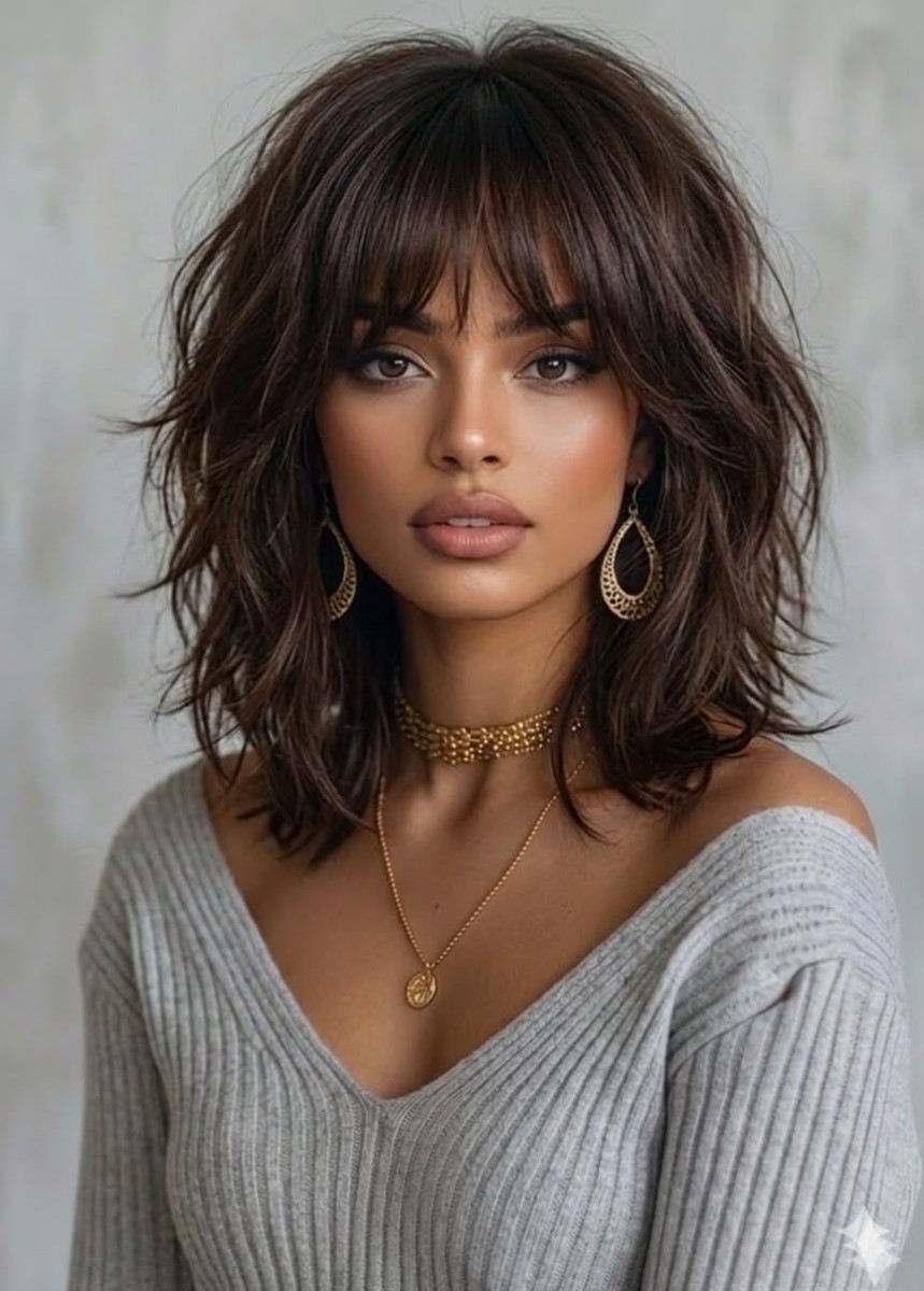 Coupe mi-long dégradé tendance