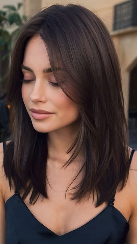Coiffure dégradée mi-long femme