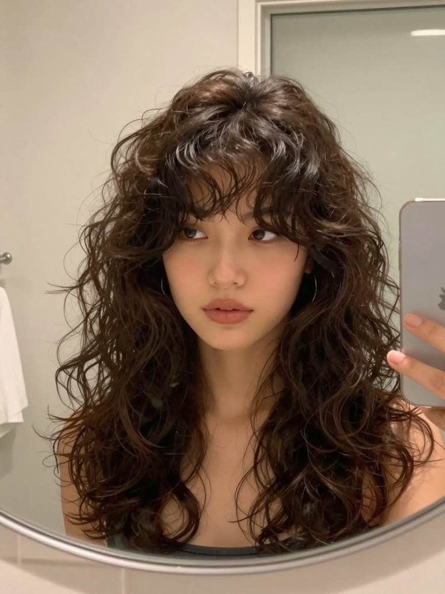 coiffure cheveux mi-longs ondulés