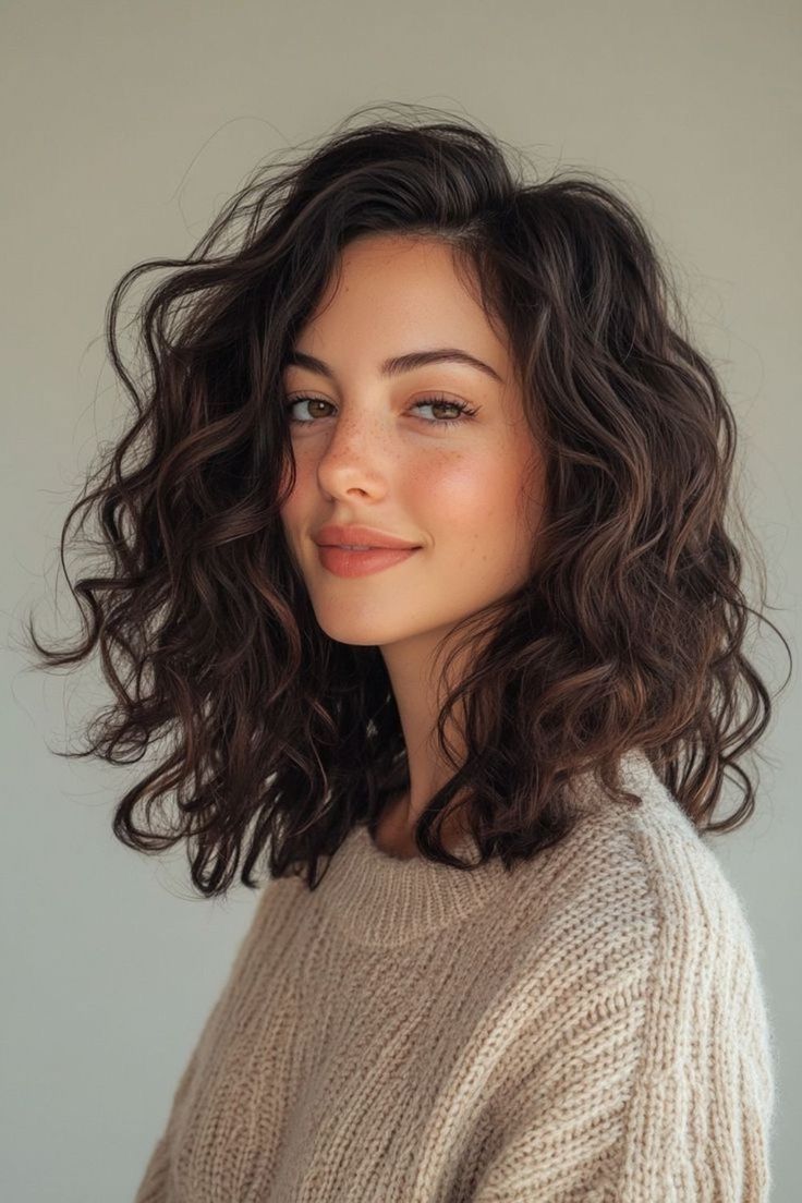 style naturel mi-longs ondulés