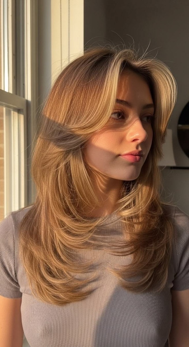 frange femme élégante