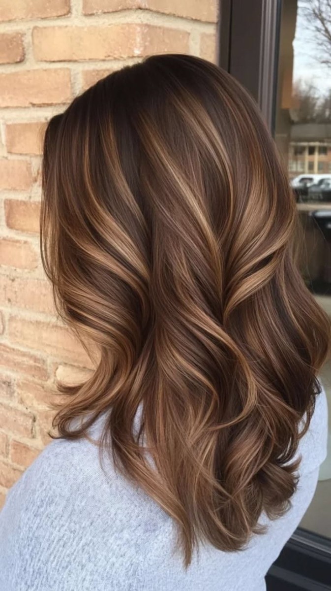 Teinte cheveux mi-long tendance