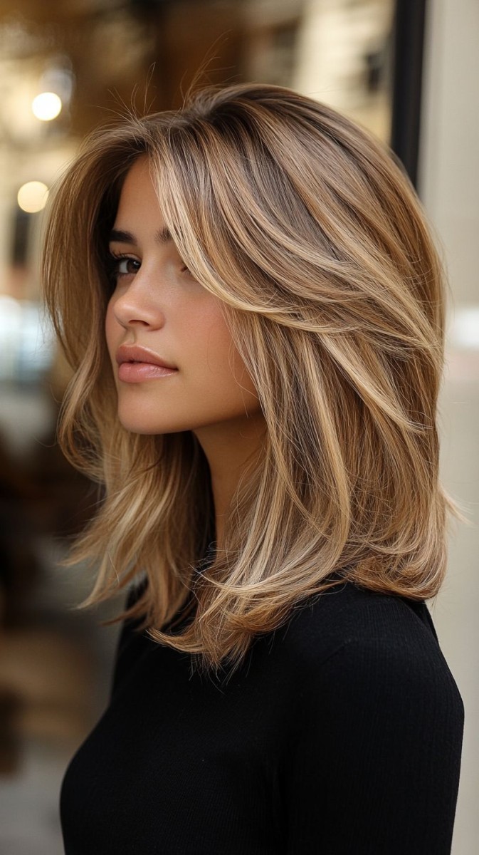 Inspiration couleur cheveux mi-long